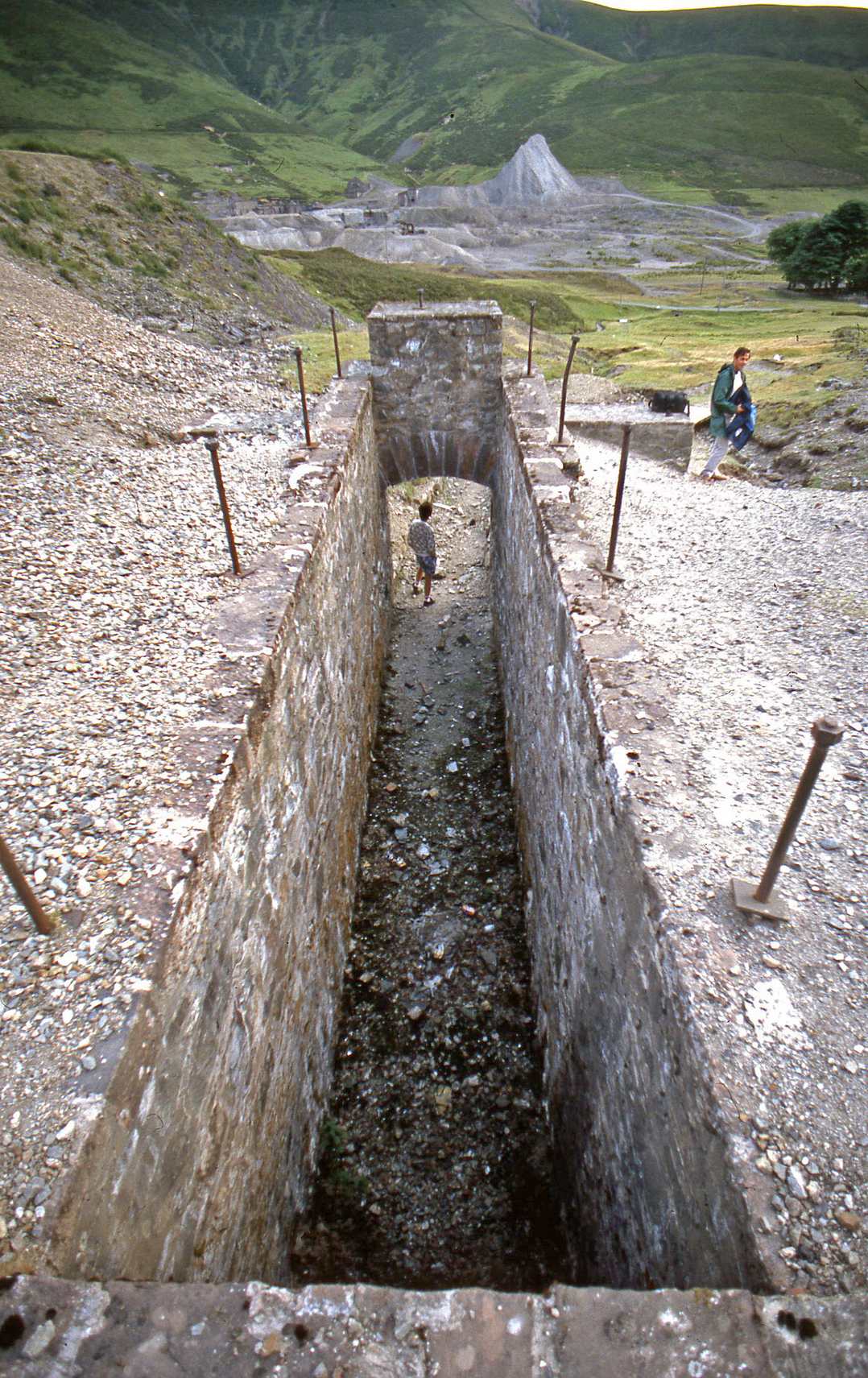 Scotland Wheelpit at Wanlockhead mines April 1989